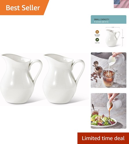 Creamer 8oz fine porcelain - creamer,